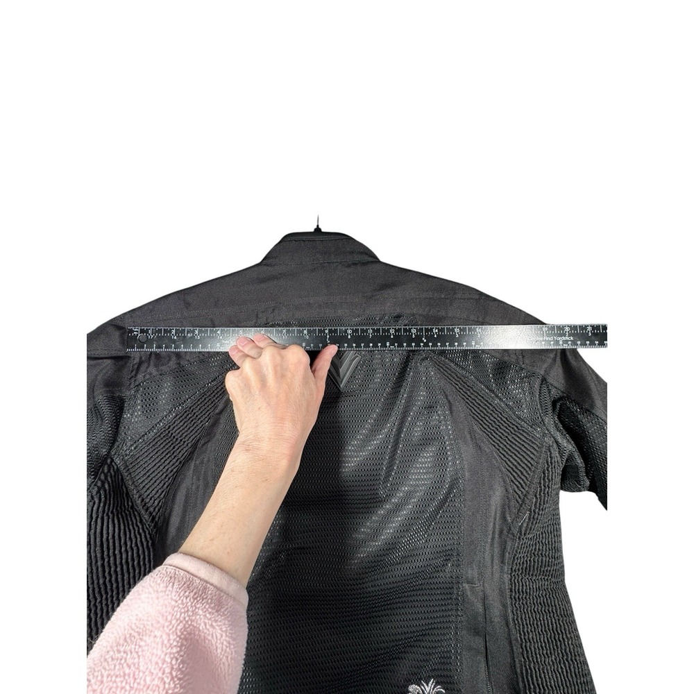 Frank Thomas Lady Racer Motorcycle Jacket Womens Mesh Armored Riding Jacket LL - Picture 9 of 16
